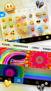 اسکرین شات برنامه Happy Sad Emoji Keyboard Background 4