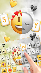 اسکرین شات برنامه Happy Sad Emoji Keyboard Background 2