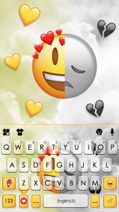 اسکرین شات برنامه Happy Sad Emoji Keyboard Background 5