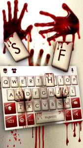 اسکرین شات برنامه Horror Bloody Hands Keyboard Theme 2