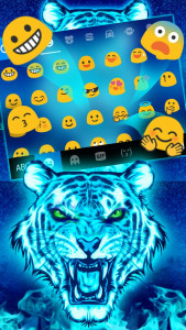 اسکرین شات برنامه Horror Tiger Keyboard Theme 2