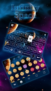 اسکرین شات 3 برنامه Infinity Space Keyboard Theme