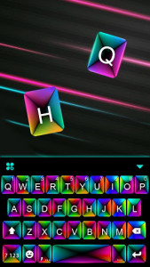 اسکرین شات برنامه Laser Color Box 3d Keyboard Theme 5