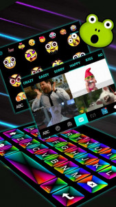 اسکرین شات برنامه Laser Color Box 3d Keyboard Theme 4