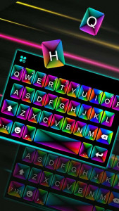 اسکرین شات برنامه Laser Color Box 3d Keyboard Theme 1