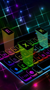 اسکرین شات برنامه LED Cool Keyboard-RGB Keyboard Background 1