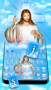اسکرین شات برنامه Lord Jesus Christ Keyboard Theme 2