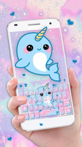اسکرین شات برنامه Lovely Unicorn Whale Theme 1