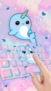 اسکرین شات برنامه Lovely Unicorn Whale Theme 2