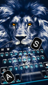 اسکرین شات برنامه Majestic Lion Keyboard Theme 2