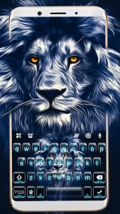 اسکرین شات برنامه Majestic Lion Keyboard Theme 1