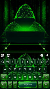 اسکرین شات برنامه Matrix Hacker Keyboard Backgro 5