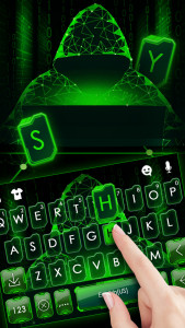 اسکرین شات برنامه Matrix Hacker Keyboard Backgro 2