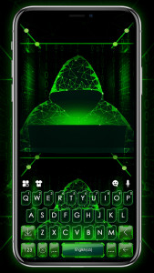 اسکرین شات برنامه Matrix Hacker Keyboard Backgro 1