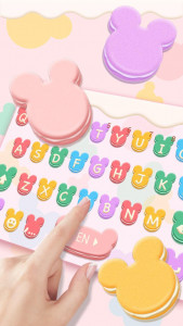 اسکرین شات برنامه Tasty Mickey Macaroon Keyboard 2