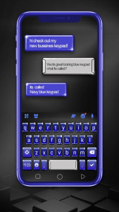 اسکرین شات برنامه 3d Blue Tech Keyboard Theme 1
