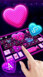 اسکرین شات برنامه Neon Candy Hearts Theme 2