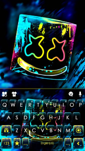 اسکرین شات برنامه Neon Graffiti DJ Keyboard Theme 5