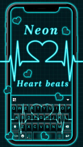 اسکرین شات برنامه Neon Heart Love Theme 1