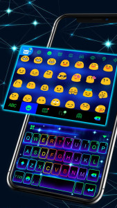 اسکرین شات 2 برنامه Neon Led Keyboard Theme