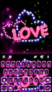 اسکرین شات 1 برنامه Neon Love Theme