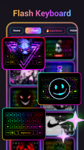 اسکرین شات 4 برنامه Neon Red Heartbeat Theme