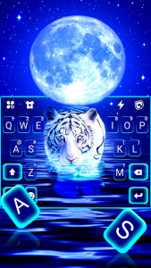 اسکرین شات برنامه Neon Tiger 2 Keyboard Background 2