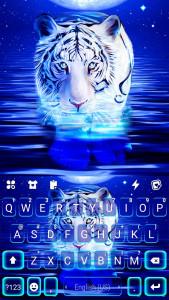 اسکرین شات برنامه Neon Tiger 2 Keyboard Background 5