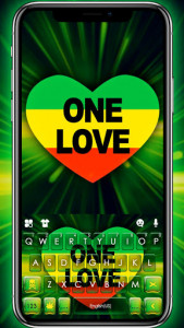 اسکرین شات برنامه One Love Reggae Keyboard Theme 1