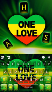 اسکرین شات برنامه One Love Reggae Keyboard Theme 5