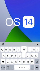 اسکرین شات برنامه OS 14 Phone Keyboard Background 5
