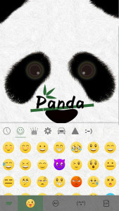 اسکرین شات برنامه Cute Panda Keyboard Theme 2