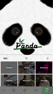 اسکرین شات برنامه Cute Panda Keyboard Theme 3