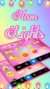 اسکرین شات برنامه Party Lights Keyboard Theme 4