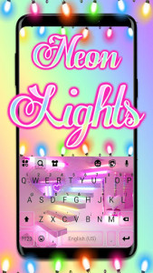 اسکرین شات 1 برنامه Party Lights Keyboard Theme