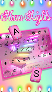 اسکرین شات 2 برنامه Party Lights Keyboard Theme