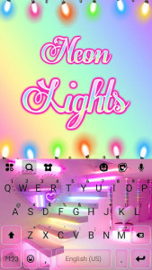 اسکرین شات برنامه Party Lights Keyboard Theme 5