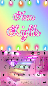 اسکرین شات 5 برنامه Party Lights Keyboard Theme