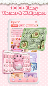 اسکرین شات 2 برنامه 3D Pink Cute Hippo Theme
