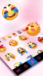 اسکرین شات 4 برنامه Pastel Pink Heart Keyboard The