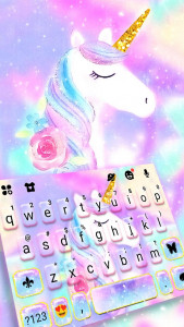 اسکرین شات برنامه Pastel Unicorn Dream Theme 1