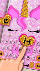 اسکرین شات برنامه Pink Unicorn Cat Theme 2