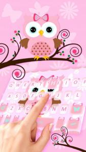 اسکرین شات برنامه Pink Owl Theme 2