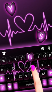 اسکرین شات برنامه Pink RGB Heart Theme 2