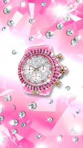 اسکرین شات برنامه Pink Luxury Watch Theme 4