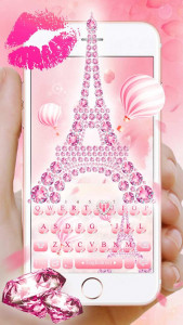 اسکرین شات برنامه Pink Diamond Paris Themes 2