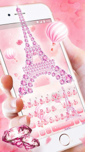 اسکرین شات برنامه Pink Diamond Paris Themes 4