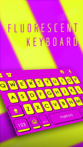 اسکرین شات برنامه Purple Yellow Stripes Keyboard Theme 1