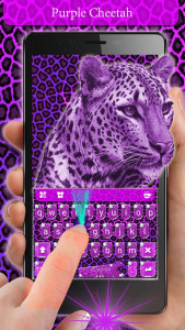 اسکرین شات برنامه Purplecheetah Keyboard Theme 1