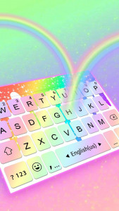 اسکرین شات برنامه Rainbow Fonts word Keyboard Th 1